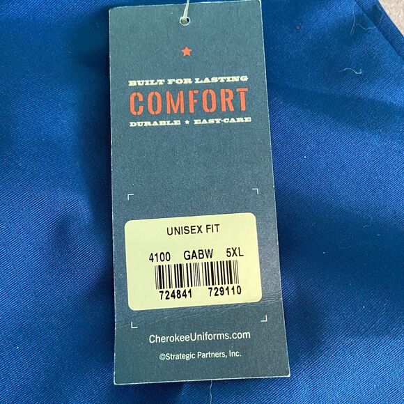 Cherokee Drawstring Cargo Scrub Pants 5X Pocket Durable Medical Dental Plus Size - Picture 4 of 7